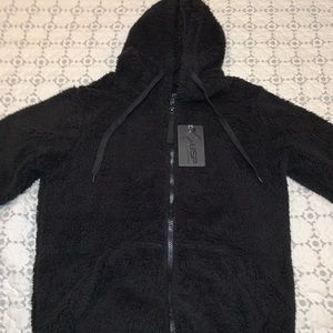 BSP black Sherpa sweater.